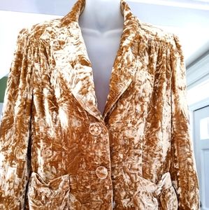 Focus 2000 crushed velvet jacket.